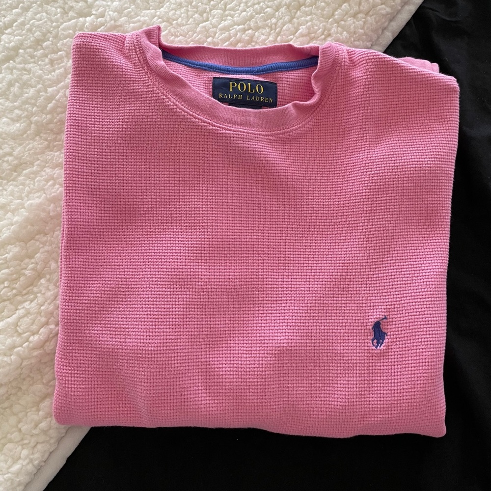 Pink long sleeve Polo Ralph Lauren shirt!!